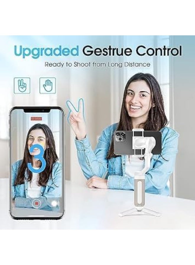 عصا تصوير مع مثبت جيمبال موديل Gimbal L08 بميزة الدوران 360 درجة والتتبع الذكي للوجه، حامل هاتف محمول مع قاعدة ثلاثية قابلة للطي للتصوير بدون استخدام اليدين، عصا سيلفي خفيفة الوزن مصنوعة من البلاستيك ABS وسبائك الألمنيوم، متوافقة مع الهواتف الذكية وكاميرات الأكشن والكاميرات المدمجة، مزودة بجهاز تحكم لاسلكي لسهولة التشغيل بيد واحدة، زاوية تصوير قابلة للتعديل لتسجيل فيديوهات تيك توك ويوتيوب وإنستغرام والبث المباشر والتعليم عن بُعد والتدوين والسفر وتصوير العائلة، تصوير ثابت وسلس، إعداد سريع، تصميم محمول مناسب لصناع المحتوى والمؤثرين في السعودية، لون أسود - Image 5